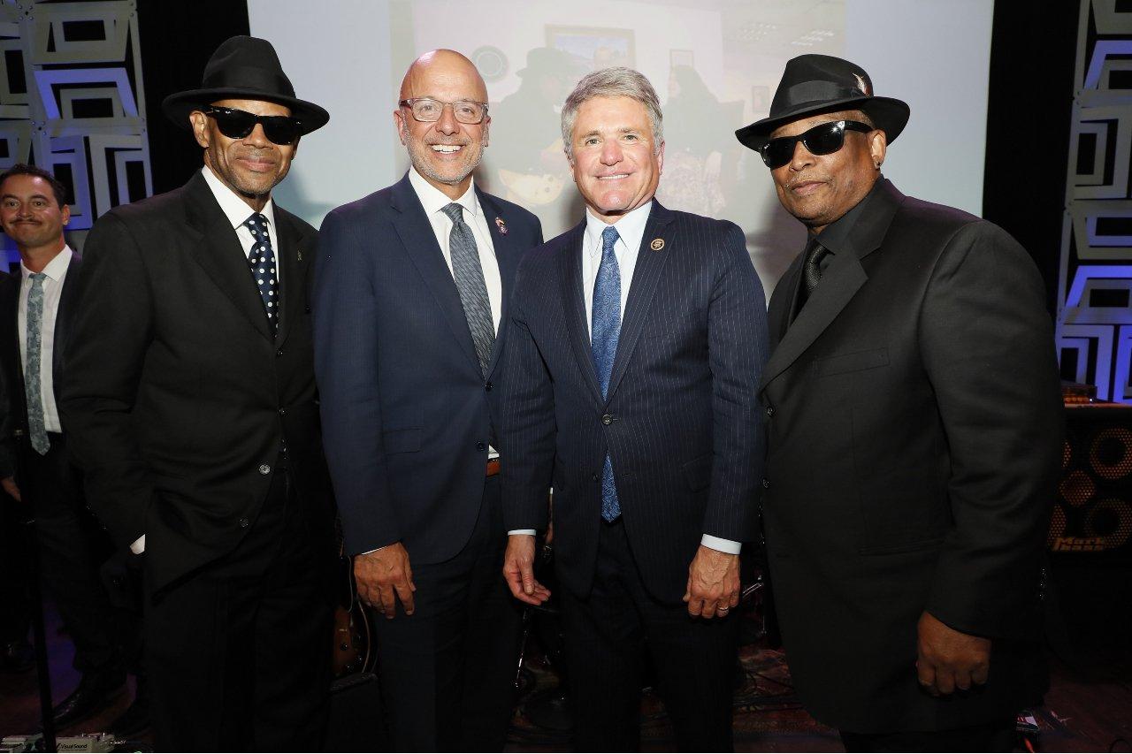 L to R: Jimmy Jam, former Rep. Ted Deutch, Rep. Michael McCaul, Terry Lewis